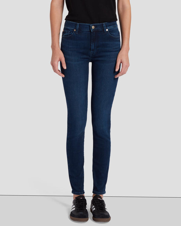 7 For All Mankind Slim Illusion High Waist Skinny Jeans