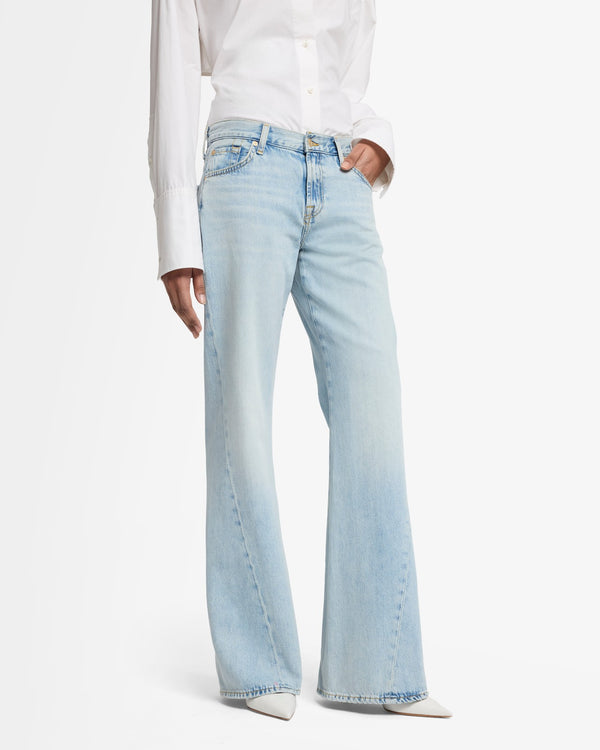 7 For All Mankind Slim Illusion Twisted Seam Spencer Flare Jeans