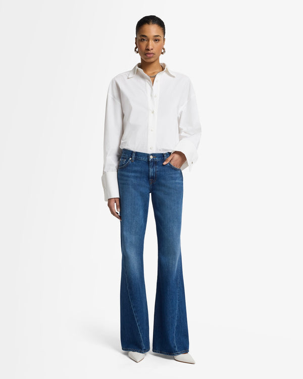 7 For All Mankind Slim Illusion Twisted Seam Spencer Flare Jeans
