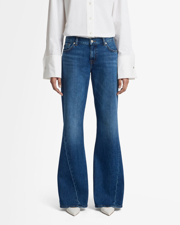 7 For All Mankind Slim Illusion Twisted Seam Spencer Flare Jeans