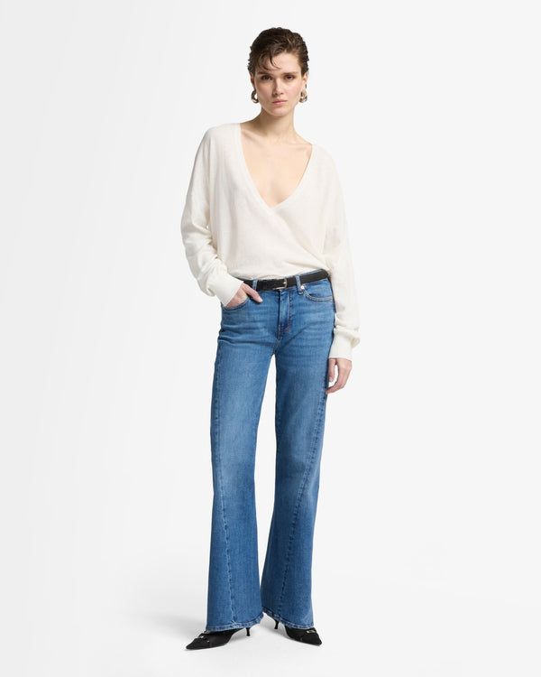 7 For All Mankind Slim Illusion Twisted Seam Tailorless Dojo Jeans