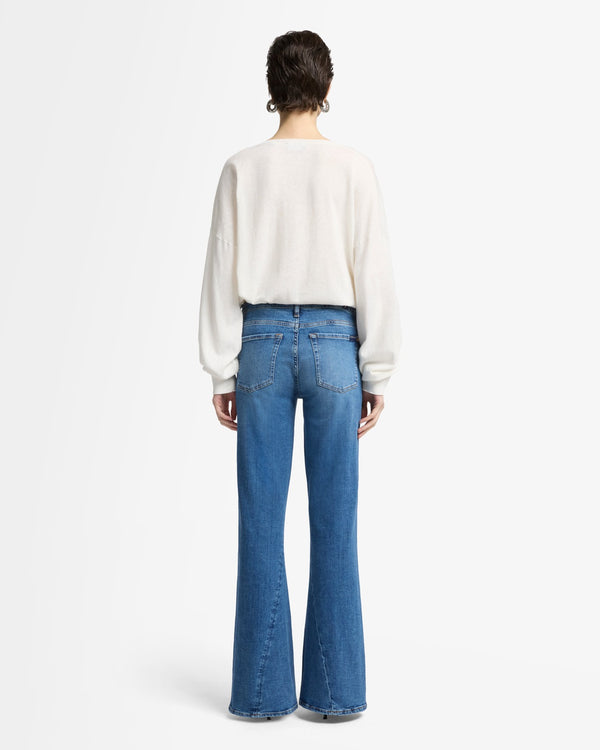 7 For All Mankind Slim Illusion Twisted Seam Tailorless Dojo Jeans