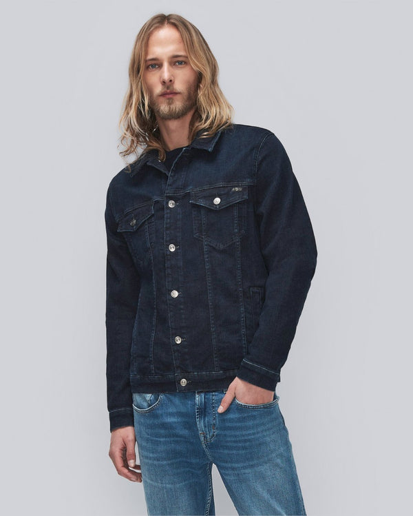 7 for all mankind Stretch Tek Perfect Trucker Jacket Denim Jackets
