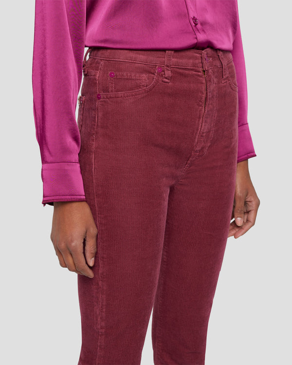 7 For All Mankind Tailorless Corduroy UHR Skinny Boot Pants