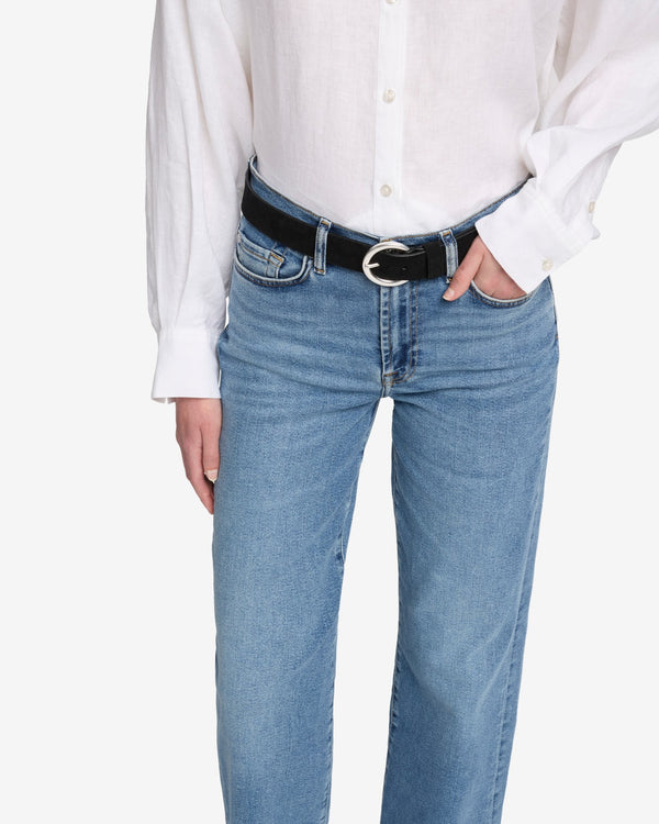 7 For All Mankind Timeless Italian Suede Belt Accessories