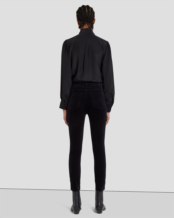 7 For All Mankind Velvet High Waist Ankle Skinny Pants