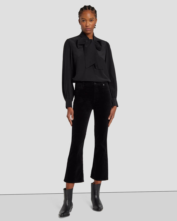 7 for all mankind Velvet High Waist Slim Kick Pants