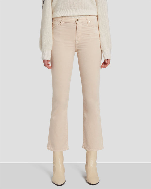 7 For All Mankind Velvet High Waist Slim Kick Pants