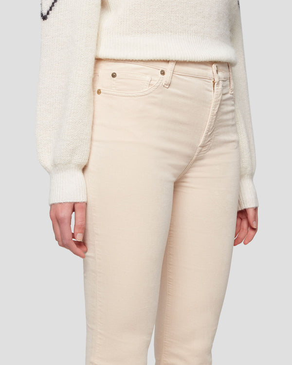 7 For All Mankind Velvet High Waist Slim Kick Pants