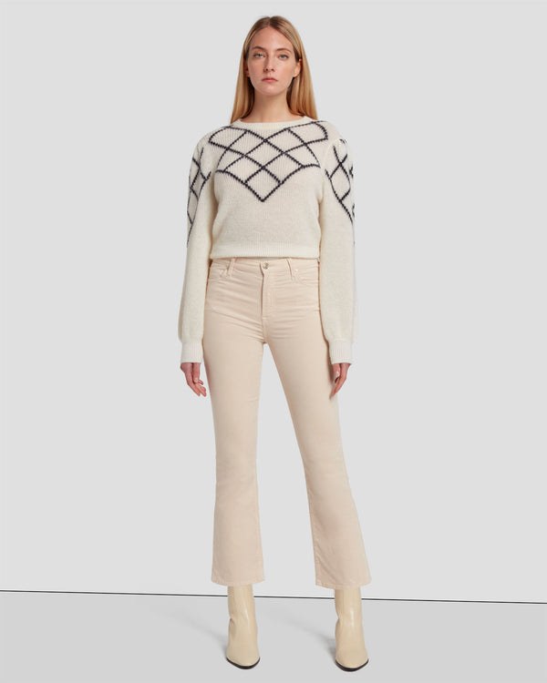 7 for all mankind Velvet High Waist Slim Kick Pants