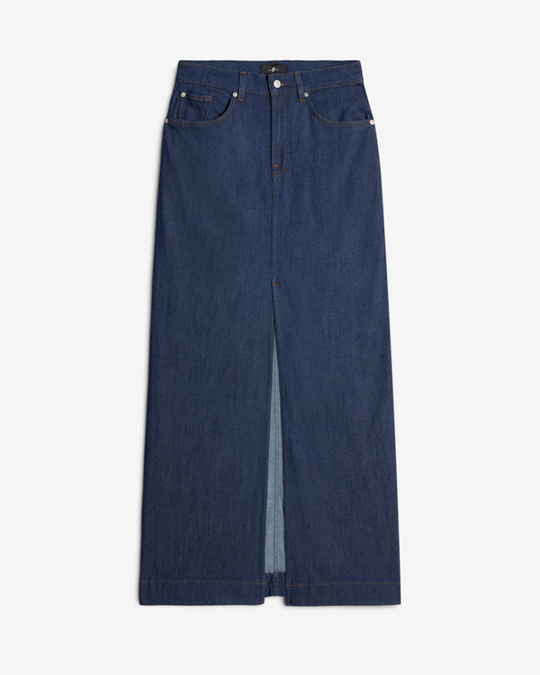 7 for all mankind Weightless Denim Front Slit Maxi Skirt Skirts