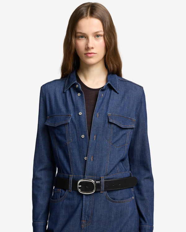 7 For All Mankind Weightless Denim Maxi Dress Dresses