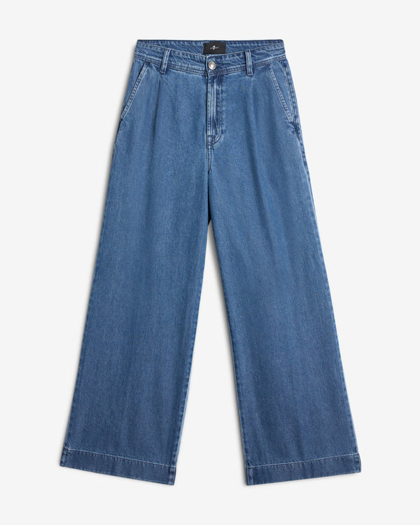 7 for all mankind Weightless Denim Pleated Trouser Jeans