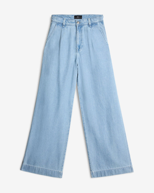 7 for all mankind Weightless Denim Pleated Trouser Jeans