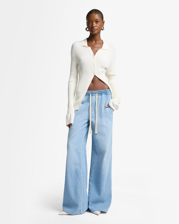 7 For All Mankind Weightless Denim Wide Leg Pant Jeans
