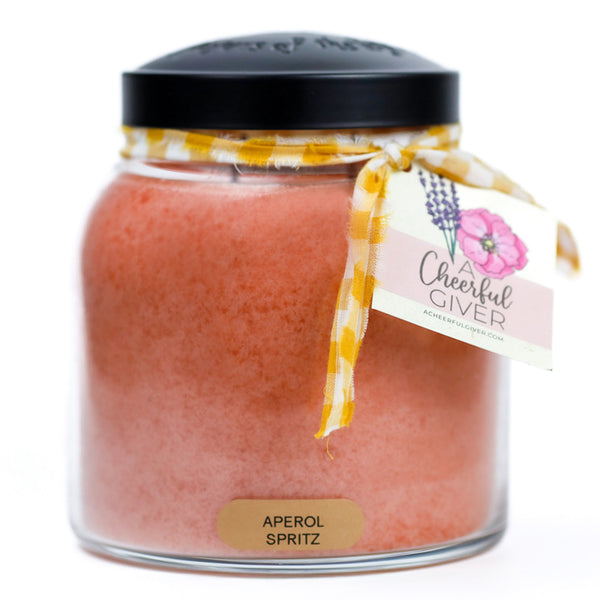 a cheerful giver Aperol Spritz - 34 oz Papa Candle