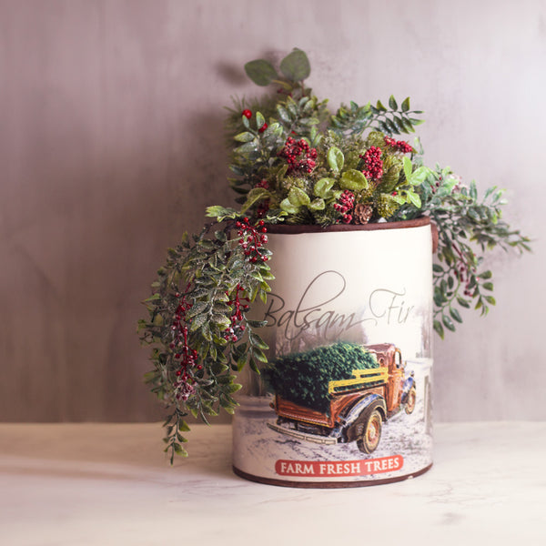 A Cheerful Giver Balsam Fir - Farm Fresh Jar Planter