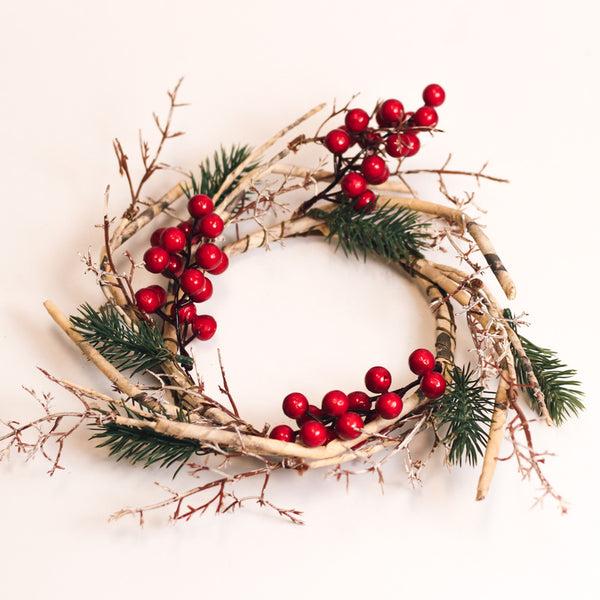 a cheerful giver Birch Branch & Berry - Candle Ring