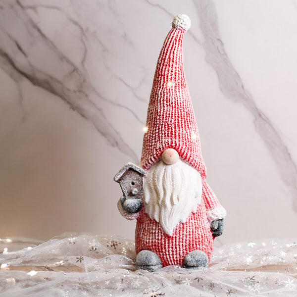 A Cheerful Giver Birdhouse Gnome