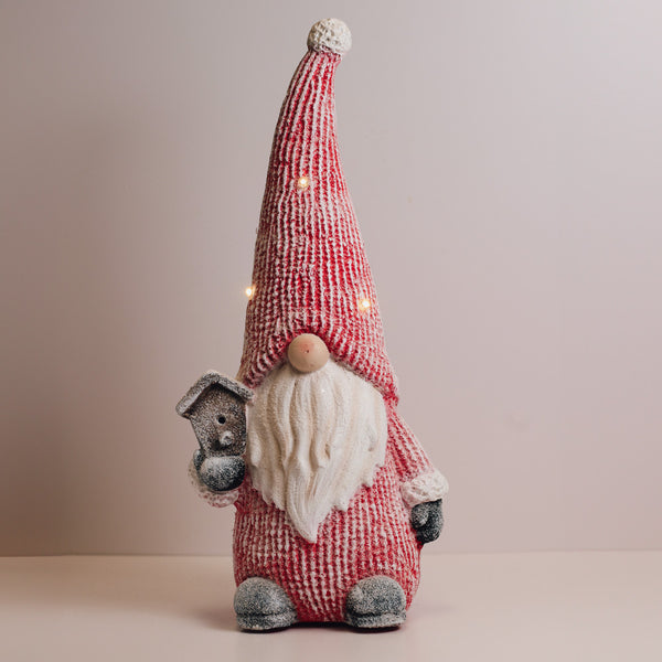 a cheerful giver Birdhouse Gnome