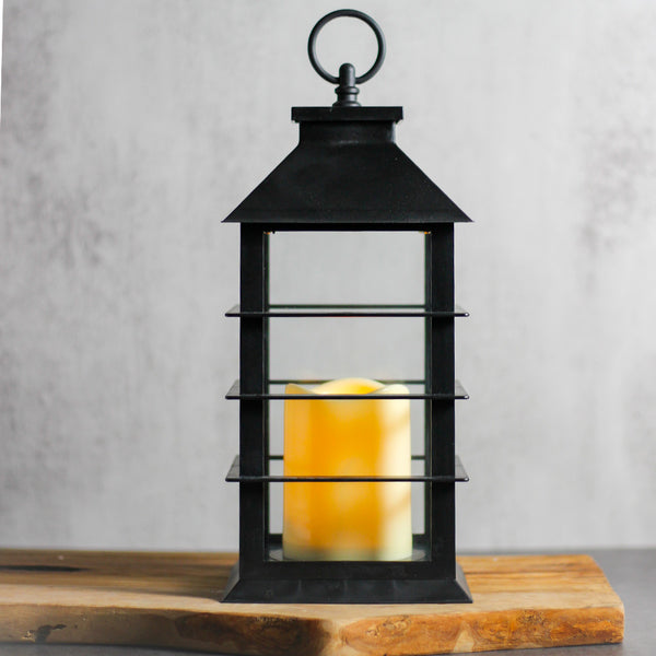 A Cheerful Giver Black - Flameless Lantern