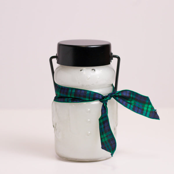 a cheerful giver Candy Cane - Baby Snowman Jar
