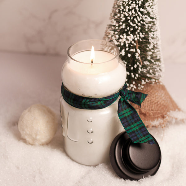 A Cheerful Giver Candy Cane - Large Snowman Jar