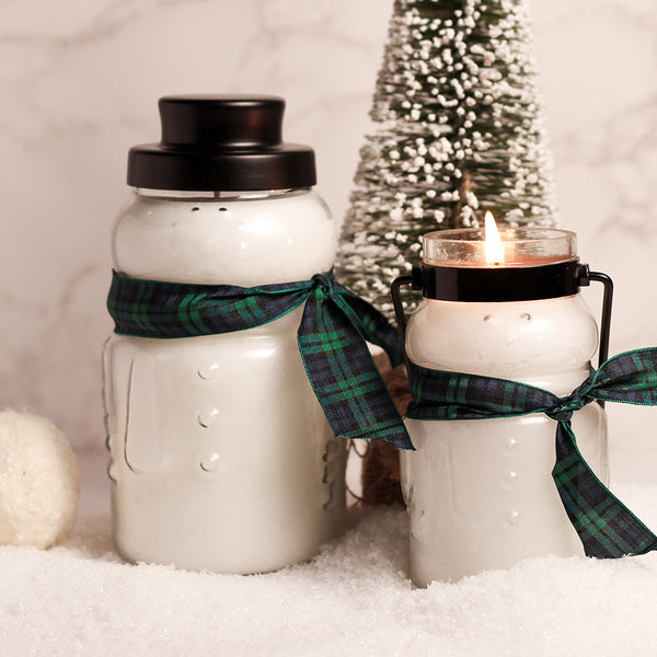 A Cheerful Giver Candy Cane - Large Snowman Jar