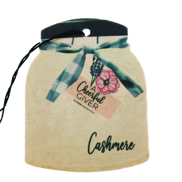 a cheerful giver Cashmere - Car Air Freshener