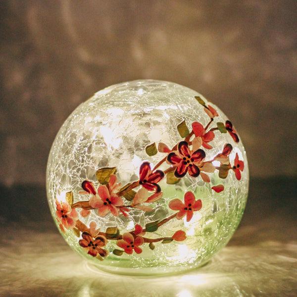 A Cheerful Giver Cherry Blossom - LED Glass Orb