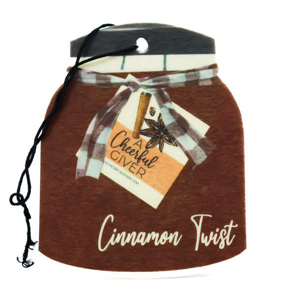 a cheerful giver Cinnamon Twist - Car Air Freshener