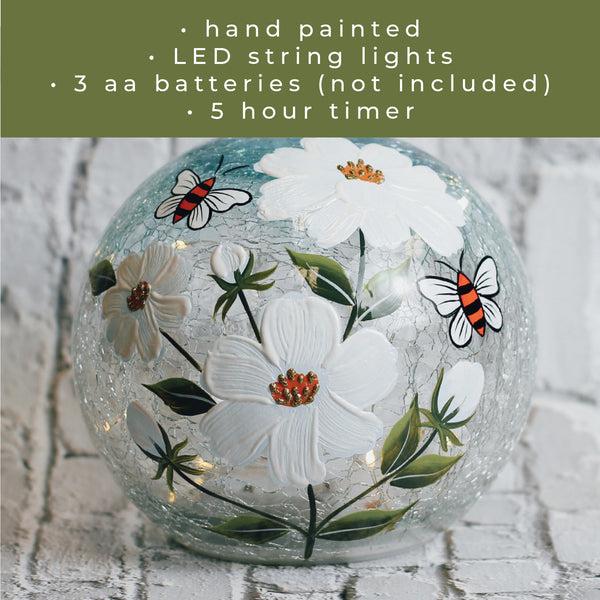 A Cheerful Giver Daisy & Bee - LED Glass Orb