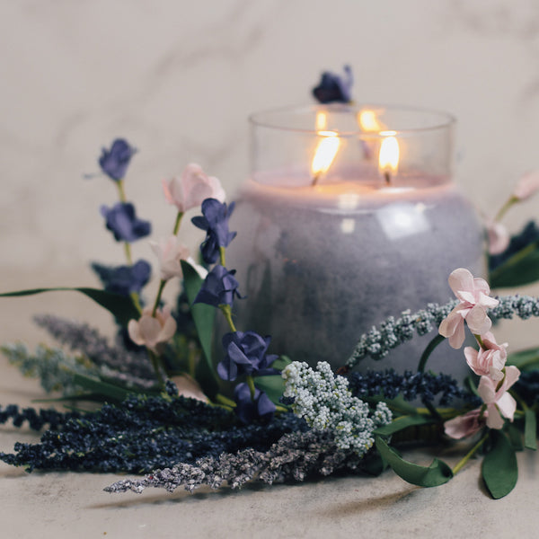 A Cheerful Giver Dried Lavender Bundle - Candle Ring