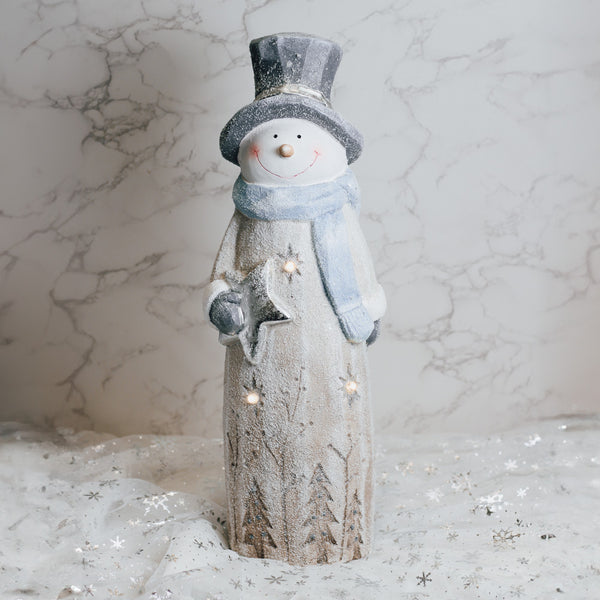 A Cheerful Giver Engraved Snowman