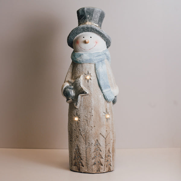 a cheerful giver Engraved Snowman