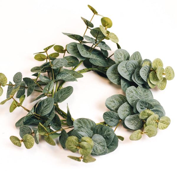 a cheerful giver Eucalyptus Branches - Candle Ring