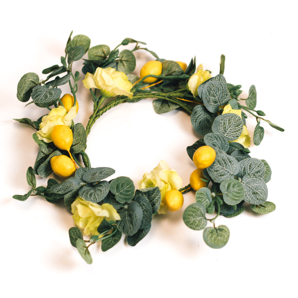 a cheerful giver Eucalyptus Lemon Rose - Candle Ring