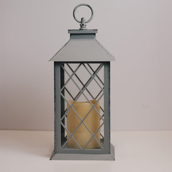 A Cheerful Giver Gray - Flameless Lantern