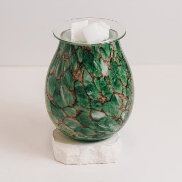 A Cheerful Giver Hazel - Glass Tabletop Wax Warmer