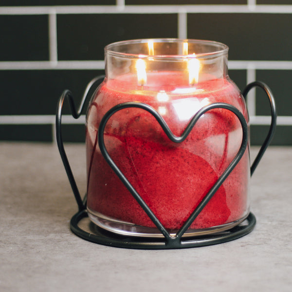 A Cheerful Giver Heart - Candle Jar Holder
