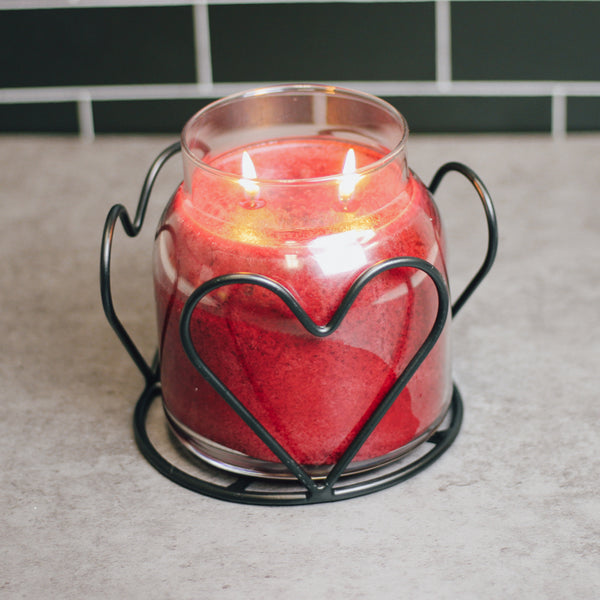 A Cheerful Giver Heart - Candle Jar Holder