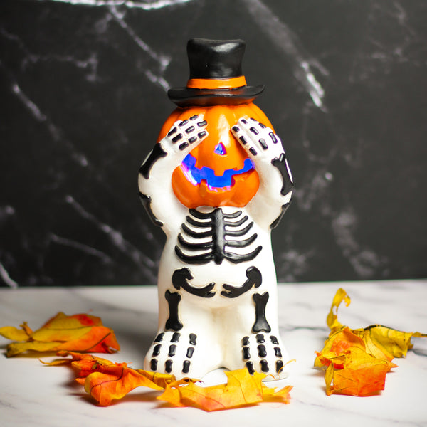 A Cheerful Giver Hiding Pumpkin Ghost