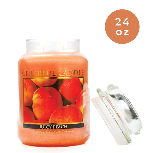 A Cheerful Giver Juicy Peach - 24 Oz Cheerful Candle