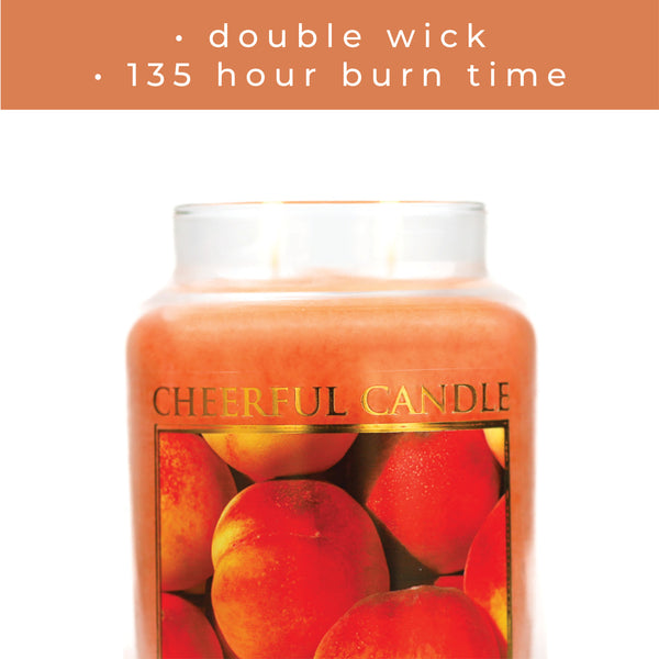 A Cheerful Giver Juicy Peach - 24 Oz Cheerful Candle