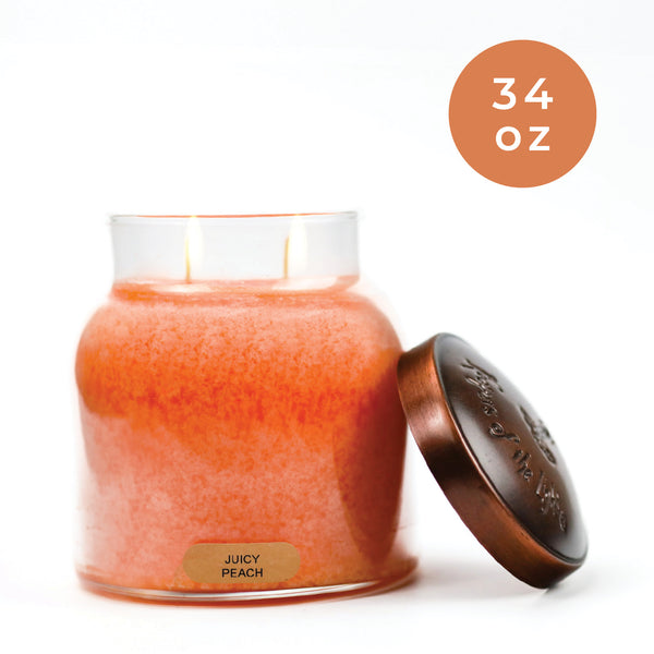 A Cheerful Giver Juicy Peach - 34 Oz Papa Candle