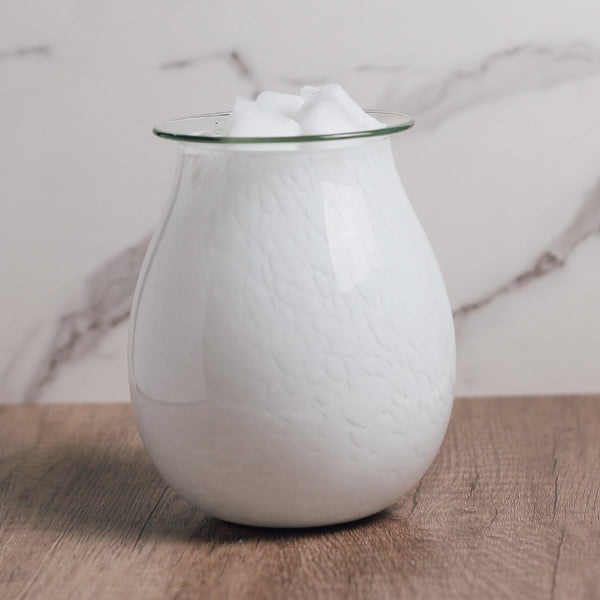 A Cheerful Giver Marble - Glass Tabletop Wax Warmer