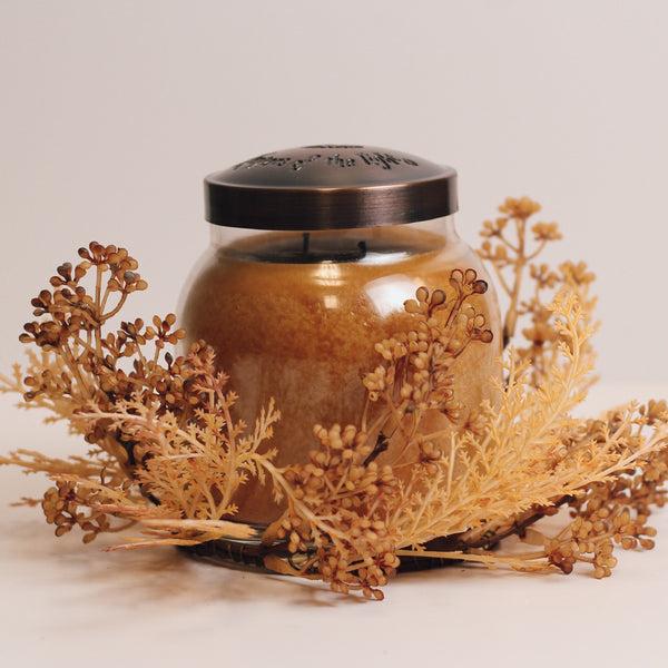 A Cheerful Giver Natural Pampas Grass - Candle Ring