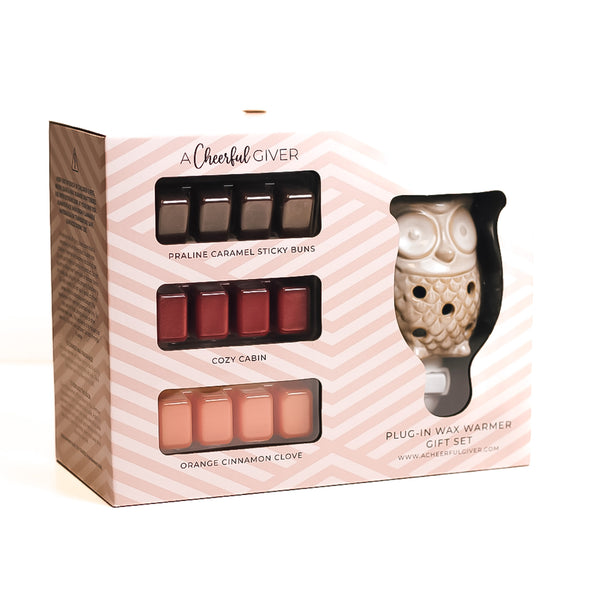 a cheerful giver Owl - Plug-In Warmer Gift Set