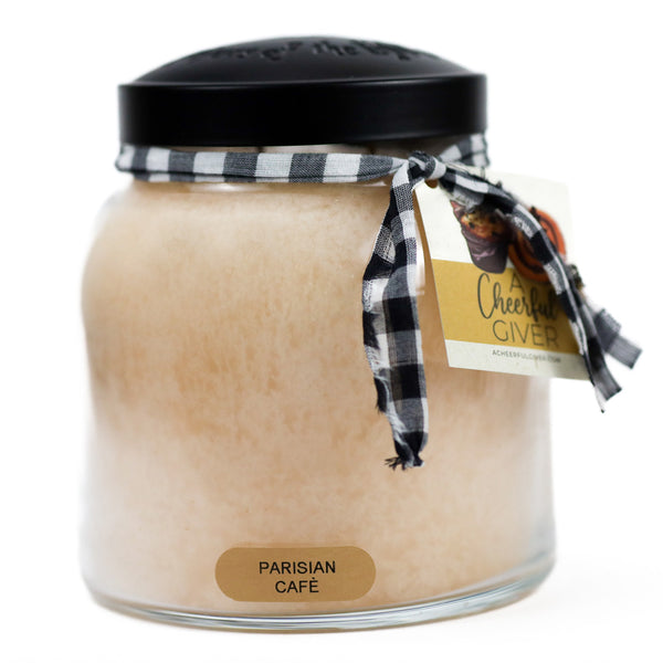 a cheerful giver Parisian Cafe - 34 oz Papa Candle