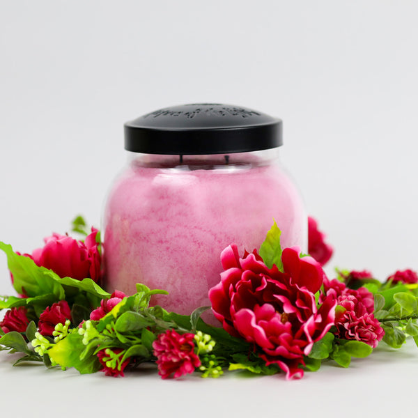 A Cheerful Giver Pink Peony Bloom - Candle Ring